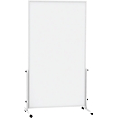 Mobile whiteboard MAULsolid easy2move, sheet steel, white coated, magnetic, W 1000 x H 1800 mm