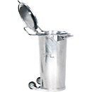Modular waste bin, 110 l, with handle and wheels