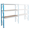 module d'extension, rayonnage longue portée Epsivol, 3 niveaux, l. 1800 x P 1000 x H 2000 mm