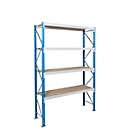 module de base, rayonnage longue portée Epsivol, 4 niveaux, l. 1800 x P 600 x H 2500 mm
