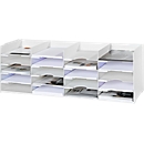 Module de classement, blanc, 20 compartiments pour formats A4, l. 897 x P 304 x H 313 mm