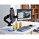 Monitor Reinigungsspray Schäfer Shop Select, für Displays & Computerzubehör, antistatisch, streifen- & alkoholfrei, mit Microfasertuch, 250 ml