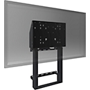 Monitor wall mount e.BOX®, for 1 display up to 86" &amp; up to 120 kg, electrically height adjustable, anti-collision protection, cable box, VESA, steel, black