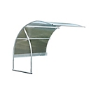 Mottez B801V fietsoverkapping, uitbreiding voor B800VNO fietsoverkapping, B 2240 x D 2210 x H 2200 mm, transparant
