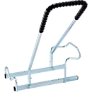 Mottez Support à vélos pour 2 vélos, module de base, acier galvanisé, arceau avec caoutchouc, L 670 x P 590 x H 740 mm