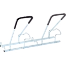 Mottez Support pour 2 vélos, module de rallonge, acier galvanisé, arceau avec caoutchouc, L 760 x P 670 x H 740 mm