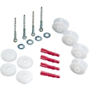 Mounting set for wall mounting, for server cabinet