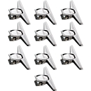 Multi-clamp MAUL, width 75 mm & clamping width 20 mm, with spiral spring, nickel-plated, powder-coated metal, 10 pieces