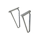 Muurbeugel voor spoelbakken van 75 l en 100 l, set van 2, gegalvaniseerd staal, 460 mm breed