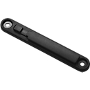 Muurclip voor wegwijzer, schroefbaar, B 16 x D 8 x H 100 mm, zwart