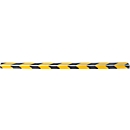 Nez de marche CleanGrip, à visser, pour le marquage des étapes selon la norme DIN 18040, L 1000 x l. 60 x H 30 mm, noir/jaune