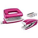 Nietmachine + perforator WOW 5561 SET, roze