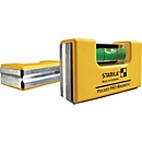 Niveau à bulle Pocket PRO Magnetic 7 cm, aluminium jaune, ± 1 mm/m, avec aimant, STABILA