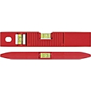 Niveau à bulle TORPEDO 25 cm, ABS rouge, ± 1 mm/m, avec aimant BMI