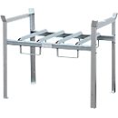 Niveau de stockage pour rack à fûts CEMO type 400, en acier galvanisé, pour 1 fût de 200 l ou 2 fûts de 60 l, L 990 x P 660 x H 840 mm