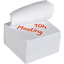 Notebook, W 90 x D 90 x H 90 mm, 900 glued sheets, white