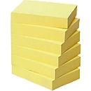 Notes auto-adhésives POST-IT, papier recyclé, 51 mm x 38 mm, 6 x 100 feuilles, jaune
