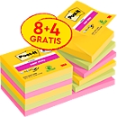 Notes auto-adhésives Super Sticky Z-Notes Post-it®, 12 blocs, 76 x 76 mm