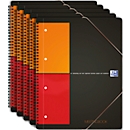 Notizbuch Oxford International Meetingbook, DIN A4, Optik Paper®, 80g/m², 80 Blatt, 5 Stück, kariert