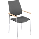 Nowy Styl Stapelstuhl Zen, anthrazit/Buche natur