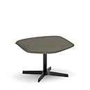 NowyStyl Beinauflage Otuli, für Drehsessel Otuli, bis 110 kg, Polyesterbezug/Aluminium, taubengrau/schwarz