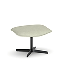 NowyStyl Repose-jambes Otuli, pour fauteuil pivotant Otuli, jusqu'à 110 kg, housse polyester/aluminium, beige-noir