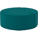 NowyStyl Sitzpouf Tri.Ply L, modular, Blazer-Stoff, ø 115 cm, petrol