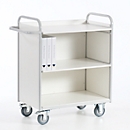 Office trolley with side and rear walls, 800 x 490 mm, 150 kg load capacity