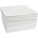 Oil-binding felt cloths First, oil absorbency 108 l, without perforation, L 500 x W 400 mm, white, 100 pcs.