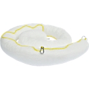 Oil containment rails, absorption 222 l, PP fibres, L 3000 x ø 130 mm, white, 4 pcs.