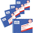 Ontvangstbewijs Avery Zweckform 1736-5, incl. BTW, A6 liggend formaat, 5 blokken met elk 2 x 40 vel, FSC® papier, wit/geel