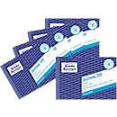 Ontvangstbewijs Avery Zweckform 300-5, incl. BTW, A6 liggend formaat, 5 blokken met elk 50 vellen, FSC® papier, wit