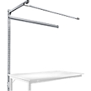 Opbouwframe met giek, Aanbouwtafel SPECIAAL werktafel-/werkbank UNIVERSAL/PROFI, 1500 mm, aluminium zilver