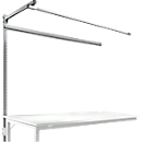 Opbouwframe met giek, Aanbouwtafel SPECIAAL werktafel-/werkbank UNIVERSAL/PROFI, 1750 mm, aluminium zilver