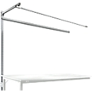 Opbouwframe met giek, Aanbouwtafel SPECIAAL werktafel-/werkbank UNIVERSAL/PROFI, 2000 mm, aluminium zilver
