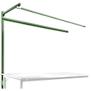 Opbouwframe met giek, Aanbouwtafel SPECIAAL werktafel-/werkbank UNIVERSAL/PROFI, 2000 mm, resedagroen