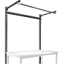 Opbouwframe met giek, Basistafel STANDAARD werktafel/werkbank UNIVERSAL/PROFI, 1500 mm, antraciet