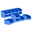 Open fronted storage bins SSI Schäfer PROFI LF 211 series, polypropylene, volume 0.9 l, up to 5 kg, blue, 15 pieces