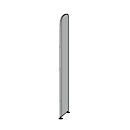 Open kast Dante®, zijwand, voor archiefrekken zonder achterwand, H 2600 mm, wit