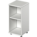 Open kast TETRIS WOOD, 2 HC, hoogte met glijders, L 400 mm, lichtgrijs- ons eigen merk Schäfer Shop Genius
