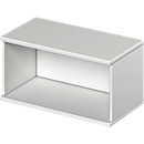 Open opzetkast TETRIS WOOD - B 800 x D 421 x H 400 mm - 1 OH - lichtgrijs - ons merk Schäfer Shop Genius