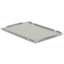 Oplegdeksel D64 voor Euronorm bak LTB/ELB, 600 x 400 mm, grijs