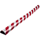 Oppervlaktebescherming type C, 1 m/stuk, rood/wit reflecterend