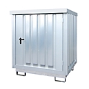 Opslagplaats voor gevaarlijke stoffen Bauer type GD-E 2, afsluitbaar, capaciteit 2 x 200 l vaten, gegalvaniseerd