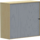 Opzet roldeurkast BEXXSTAR, 1 deur, 3 ordnerhoogtes, B 1200 x D 445 x H 1070 mm, beukendecor