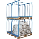 Opzetframe voor pallets type 66, 1200 x 1000 x 1000 mm, gelakt