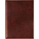 Organisateur Exquisit VELOFLEX, format A4, cuir, brun