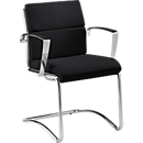 Origami cantilever chair, black