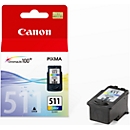 Original Canon ink cartridge CL-511 CMY, single pack, Tri-Colour
