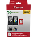 Original Canon Tintenpatronen PG-540 / CL-541 CMYK, Mixpack, schwarz, Tri-Colour